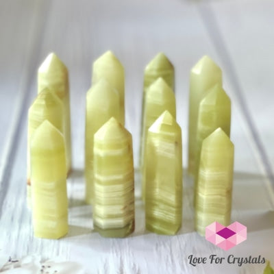 Serpentine Jade Tower Points (Afghanistan) Crystals Points