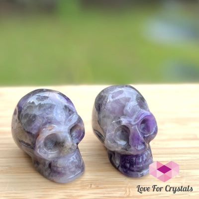 Skulls Crystal Carved 50Mm Chevron Amethyst (Per Piece) Carving