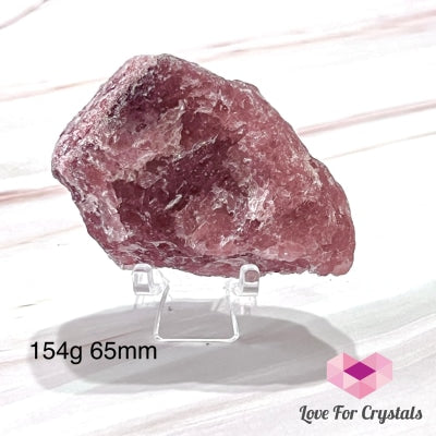 Strawberry Quartz Raw 154G 65Mm Crystals