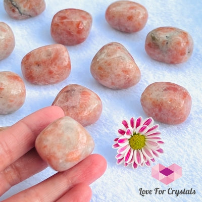 Sunstone Tumbled Pebbles (India) Aaa Stones