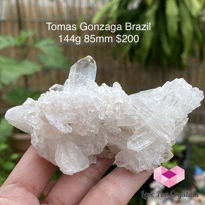 Tomas Gonzaga Clear Quartz Cluster (Brazil) 144G 85Mm Caves Geodes And Clusters