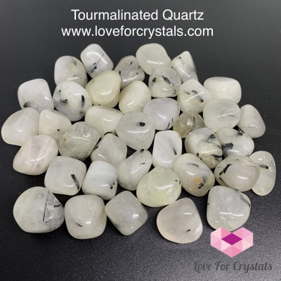Tourmalinated Quartz Tumbled (India) Stones