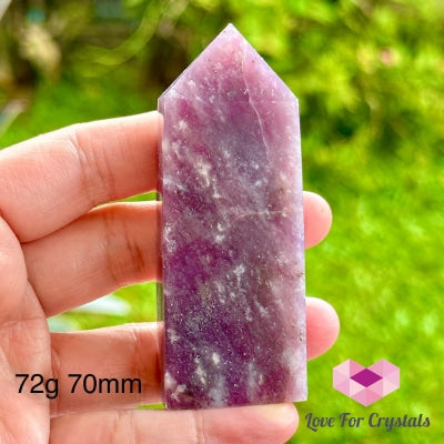 Unicorn Stone Obelisk Point (Pink Tourmaline Lepidolite) Polished Crystals